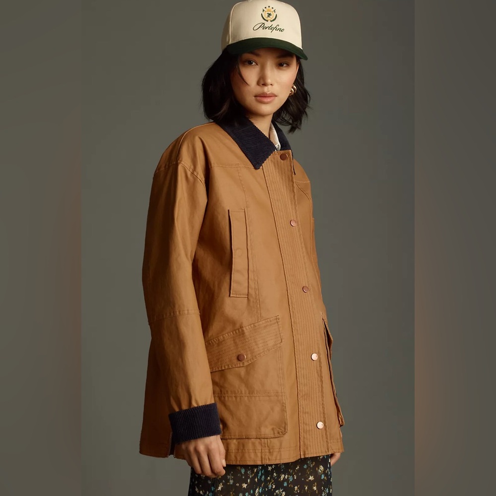 NWT - The Heritage Waxed Barn Jacket by Pilcro